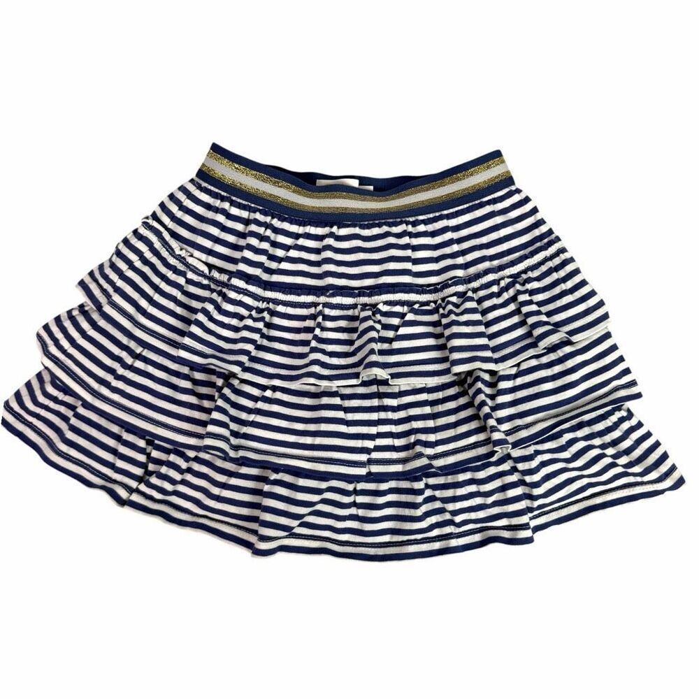 Mini Boden Striped Tiered Skirt size 7-8 Years